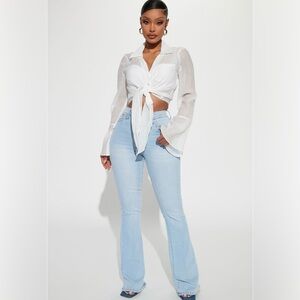 White Blouse Top